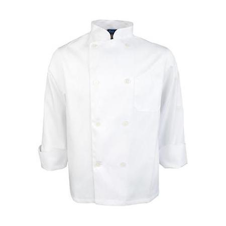 KNG 2XL White Long Sleeve Chef Coat 14342XL